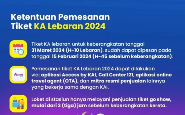 Thumbnail Berita - Buruan! Tiket KA Angkutan Lebaran Sudah Bisa Dibeli