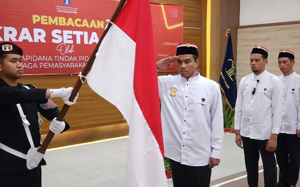 Thumbnail Berita - Tiga Napi Teroris di Lapas Kediri Ucap Ikrar Setia ke NKRI