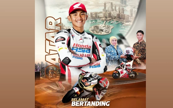 Thumbnail Jelang Tampil di Moto2 GP Qatar, Khofifah Beri Dukungan Langsung Mario Aji