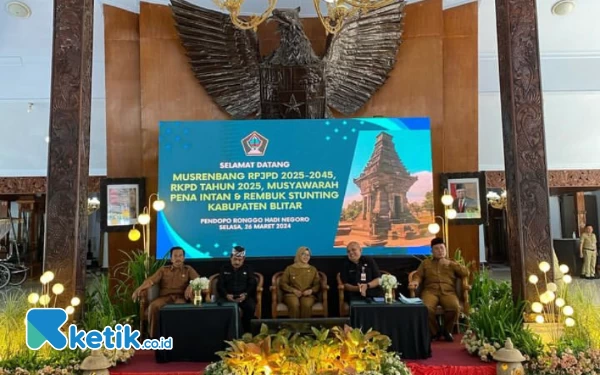 Bappedalitbang Kabupaten Blitar Bersama Pemerintah Kabupaten Blitar Laksanakan Musrenbang RPJPD Tahun 2025-2045