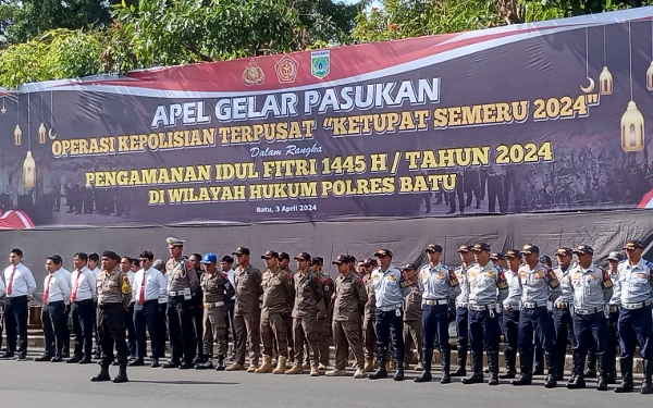 Thumbnail 600 Personel Dikerahkan Jaga Kota Wisata Batu Selama Libur Lebaran