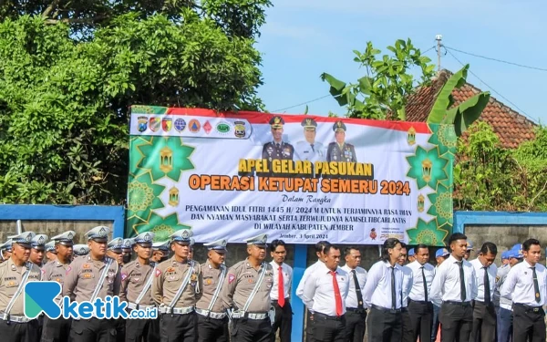 Thumbnail Berita - 600 Pasukan Diterjunkan Pengamanan Selama Operasi Ketupat Semeru 2024 di Jember