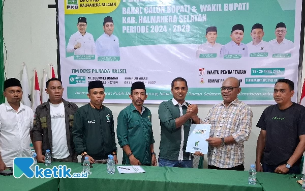 Thumbnail Rusihan Jafar Daftar Bacabup Halsel ke PKB, Sebelumnya Sudah ke Garuda, Demokrat dan PDIP