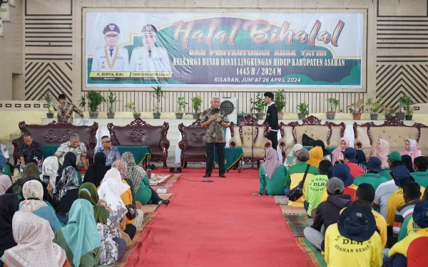 Thumbnail Dinas LH Kabupaten Asahan Gelar Halal Bihalal Santuni Anak Yatim