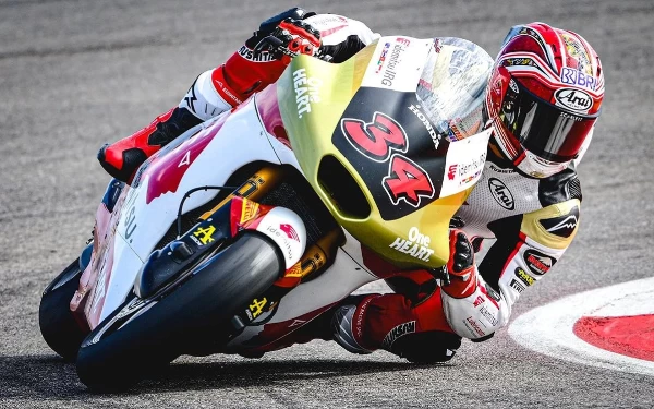 Thumbnail Hasil Race Moto2 GP Spanyol 2024, Mario Aji Finis Naik 11 Posisi, Nyaris Poin!