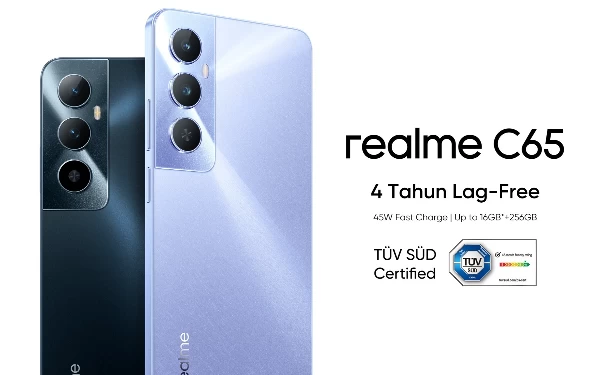 Thumbnail Segera Rilis di Indonesia, realme C65 Hadirkan Sertifikasi TUV SUD