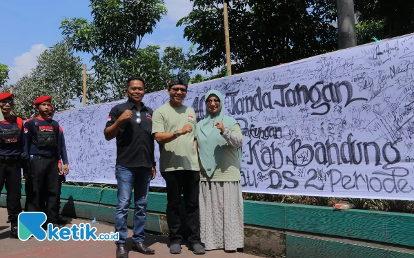 1.000 Buruh Tandatangani Dukungan Bupati Bandung 2 Periode