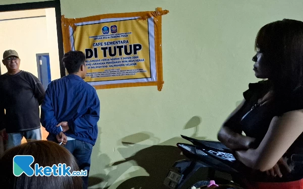 Tak Punya Izin, Satu Tempat Hiburan Malam di Halmahera Selatan Ditutup Satpol PP