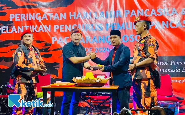 Thumbnail Peringati Hari Lahir Pancasila, Pemuda Pancasila Kabupaten Malang Potong Tumpeng