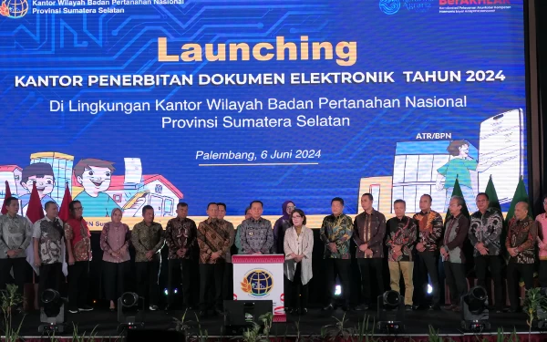 Thumbnail BPN Sumsel Luncurkan Kantor Penerbitan Dokumen Elektronik 2024 Terlengkap dan Terbanyak di Indonesia