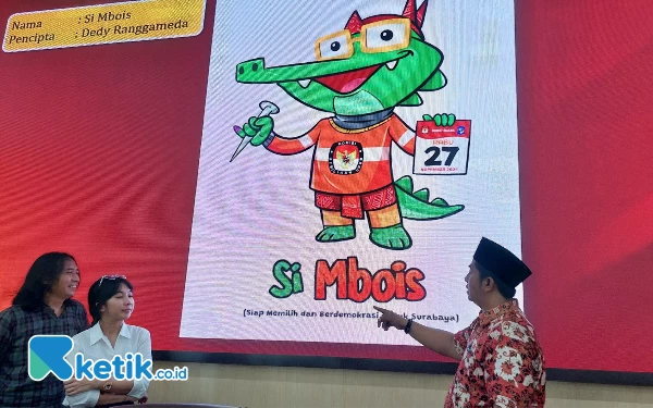 KPU Surabaya Kenalkan Si Mbois Sebagai Maskot Pilkada Surabaya