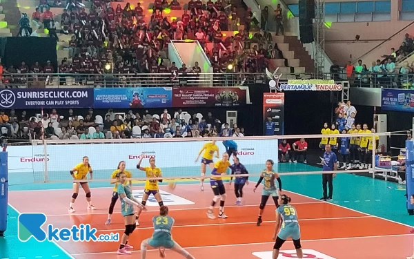 Jakarta Electric PLN Libas Bandung BJB Tandamata 3-2 di Proliga 2024