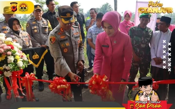 Sambut HUT Bhayangkara, Polres Cianjur Salurkan Bantuan Sumur Bor dan Sembako untuk Masyarakat