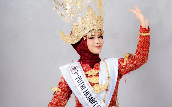 Thumbnail Dara Fortuna, Runner-up 3 Putri Hijabfluencer Lampung 2024 Gaungkan Advokasi 'Dawam'