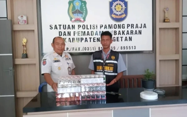 Thumbnail Berita - Satpol PP Magetan Gencarkan Sosialisasi Pencegahan Rokok Ilegal