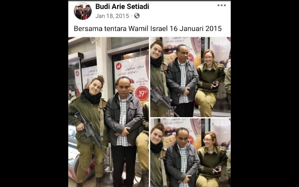 Thumbnail Muncul Foto Jadul Budi Arie Menkominfo Bareng Tentara Israel Bawa Senjata