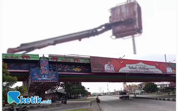 Thumbnail Akibat Mobil Crane Rusak, Dua Pekerja Dinas PU Jatuh dari Ketinggian 20 Meter