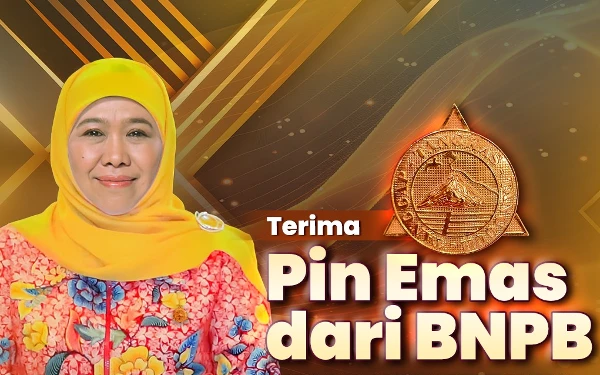 Thumbnail Khofifah Terima Pin Emas BNPB, Jadi Tokoh Perempuan Inspiratif Peduli Sosial Kemanusiaan dan Kebencanaan