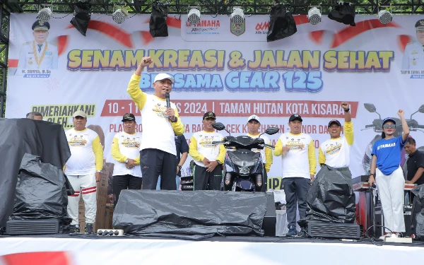 Meriahkan HUT RI ke-79, Pemkab Asahan Serahkan Sepeda Motor kepada Pemenang Lucky Draw Jalan Sehat