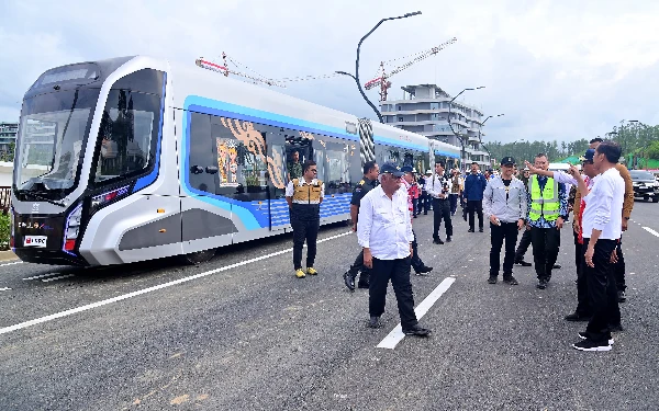 Thumbnail Bertenaga Listrik, Trem Otonom IKN Jadi Moda Transportasi Berbasis Energi Hijau