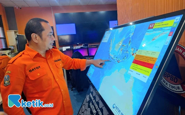 Thumbnail Berita - Antisipasi Gempa Megathrust, BPBD Jatim Mulai Mitigasi Bencana di Pesisir Selatan Pulau Jawa