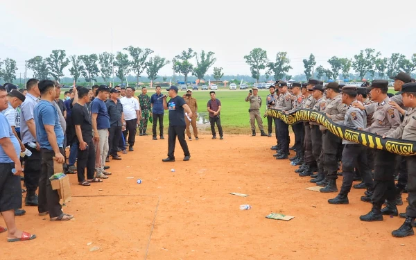 Thumbnail Simulasi Pengamanan Pilkada Labuhanbatu, Ada Kode Hijau dan Kuning