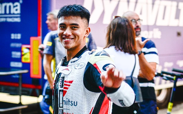 Thumbnail Berita - Mario Aji Panas di Tes Resmi Moto2 Spielberg