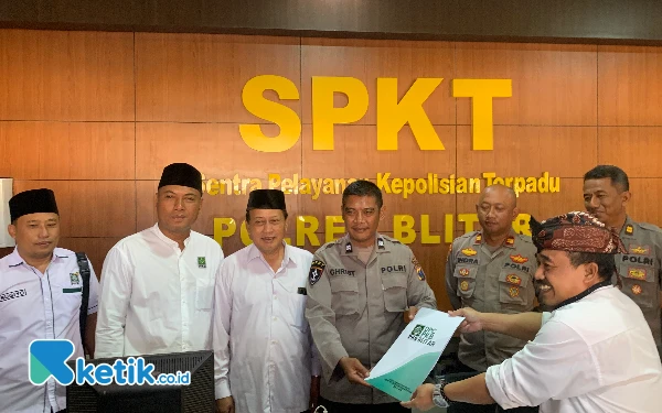 Thumbnail Berita - DPC PKB Kabupaten Blitar Berikan Surat Pemberitahuan Muktamar Bali ke Polres Blitar