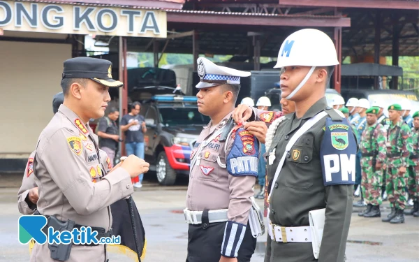 Thumbnail Libatkan 403 Personel, Polresta Sorong Kota Laksanakan Apel Gelar Pasukan Operasi Mantap Praja Dofior 2024