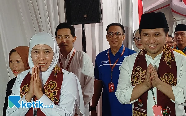 KPU Jatim Nyatakan Berkas Pendaftaran Khofifah-Emil Sudah Lengkap