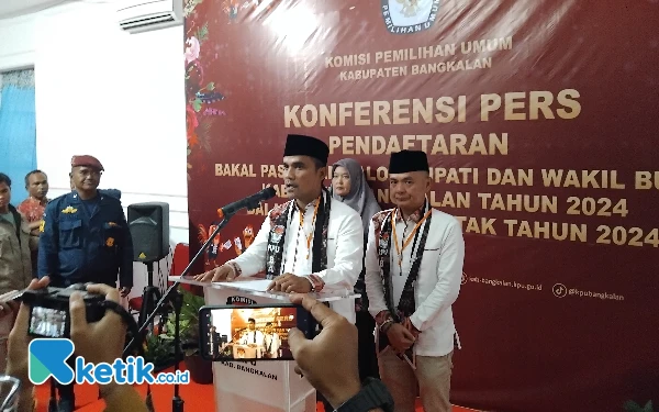 Berkas Pendaftaran Pasangan Lukman-Fauzan Dinyatakan Lengkap Oleh KPU Bangkalan