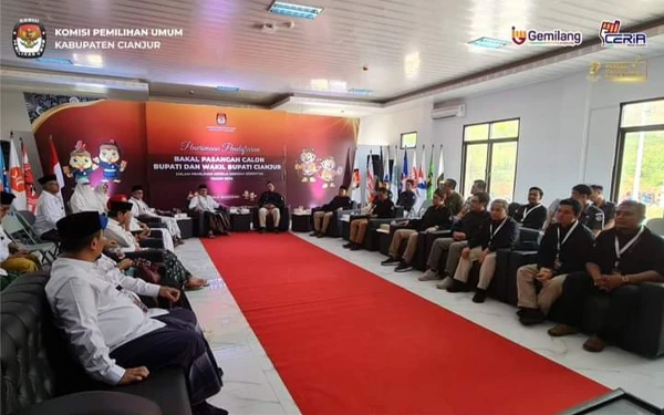 Thumbnail Pilkada Cianjur 2024 diikuti oleh 3 pasang calon bupati dan wakil bupati (Foto: KPU Cianjur)