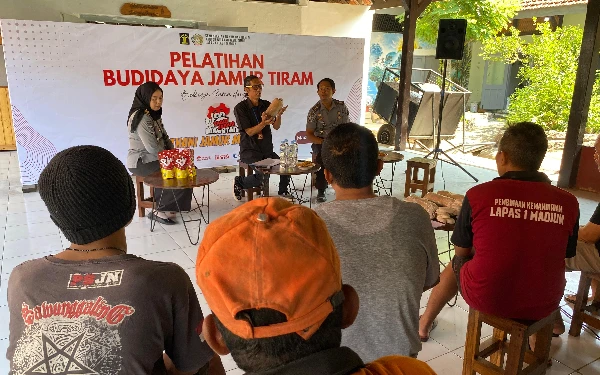 Warga Binaan Lapas Madiun Ikuti Pelatihan Budidaya Jamur