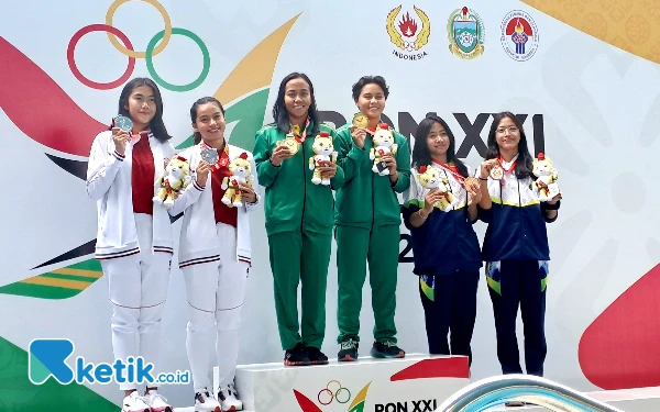 Thumbnail PON 2024: Jatim Rebut Emas Loncat Indah Nomor Synchro Menara 10 Meter Putri