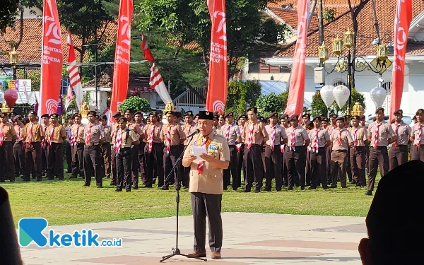 Thumbnail Arum Sabil Tak Luput Sebut Salam Cinta Bunda Khofifah di Setiap Kegiatan Pramuka Se-Jatim