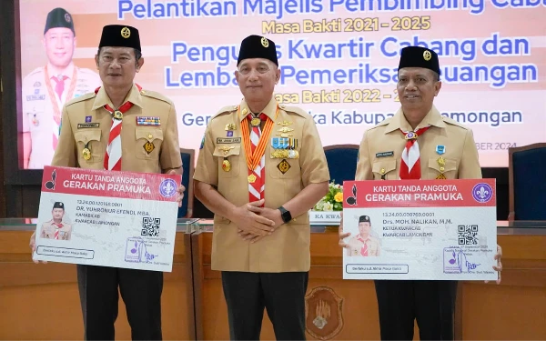 Thumbnail Berita - Resmi, Bupati Lamongan Jadi Kamabicab Gerakan Pramuka, Ini Pesan Ketua Kwarda Jatim