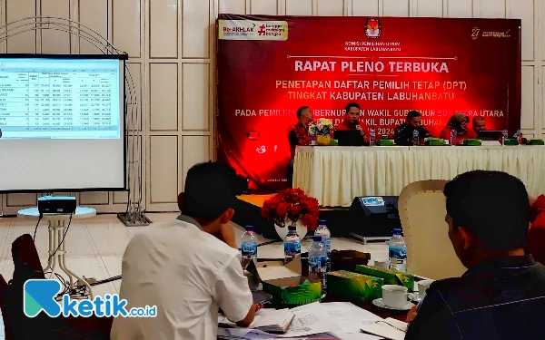 Penetapan Daftar Pemilih Tetap, KPU Labuhanbatu Hapus 194 Nama di Pilkada 2024