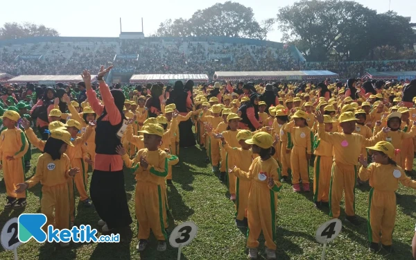 Thumbnail Ikuti Senam Gebyar Paud IGTKI, 5.821 Anak di Kota Malang Tampil Menggemaskan