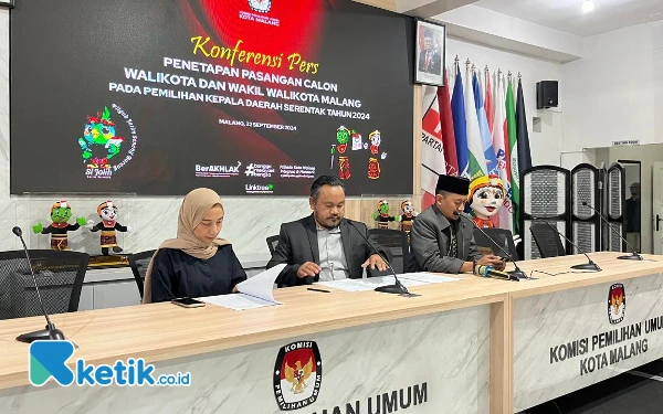 Thumbnail Berita - KPU Kota Malang Tetapkan Ketiga Paslon Pilkada 2024