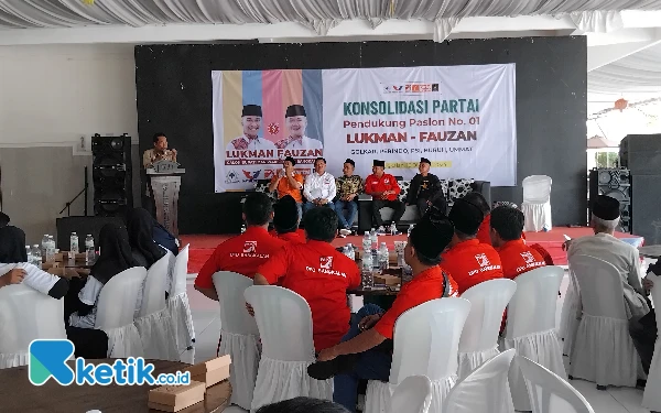 Thumbnail Calon Wakil Bupati Bangkalan Fauzan Ja'far Konsolidasi dengan 12 Partai Pendukung