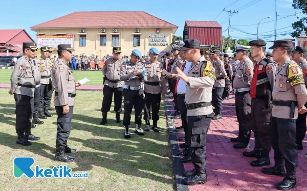 Thumbnail Polres Labuhanbatu Siaga Pelantikan Presiden, 3 Hari Personel Standby di Posko