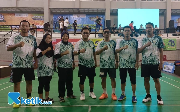 Tim Badminton Korpri Wajo Berlaga di Ajang Nasional Badminton Tournament 2024