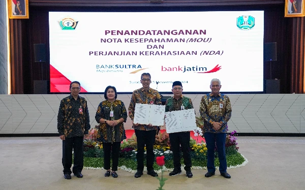 Thumbnail Berita - Bank Jatim dan Bank Sultra Resmi Tandatangani MoU Bentuk KUB