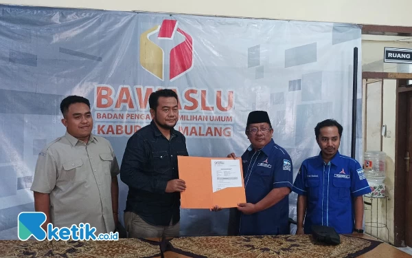 APK Dibakar OTK, Caleg Demokrat Lapor ke Bawaslu Kabupaten Malang