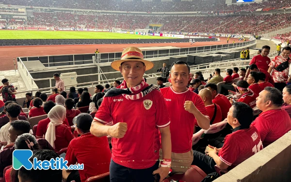 Thumbnail Pramuka Jatim Dukung Langsung Timnas di GBK, Arum Sabil Bangga Indonesia Tahan Imbang Australia