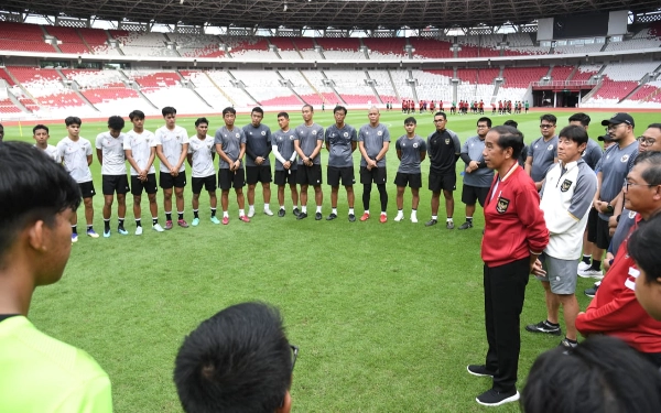 Di Hadapan Timnas U-20, Jokowi: Saya Sudah Berusaha Sekuat Tenaga