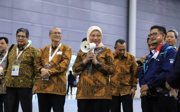 Thumbnail Menaker Semangati Wakil Indonesia di Kompetisi Keterampilan Antarnegara ASEAN