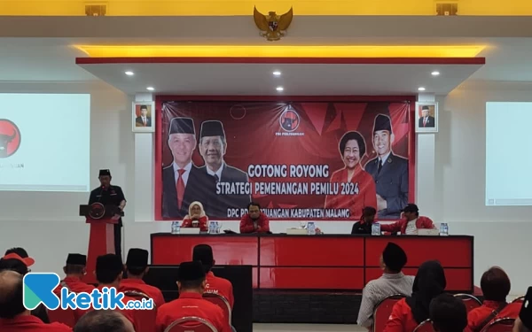 Hadapi Pemilu 2024, PDI Perjuangan Kabupaten Malang Perkuat Saksi TPS