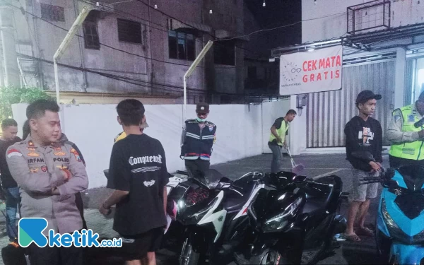 Polsek Simokerto Amankan 4 Motor yang Hendak Balap Liar