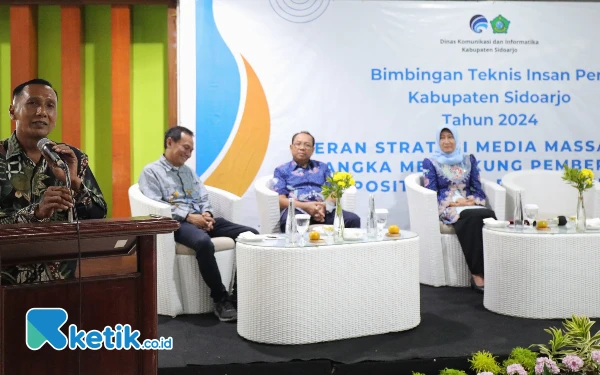 Dinas Kominfo Sidoarjo Bekali Jurnalis Teknis Pemberitaan Pilkada Serentak 2024